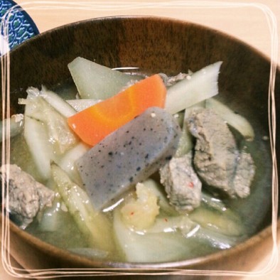 ジビエ☆シシ肉のお味噌汁 豚汁風の写真