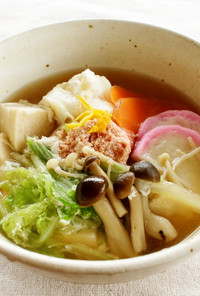 糖質制限!高野豆腐の、食べるたまごスープ