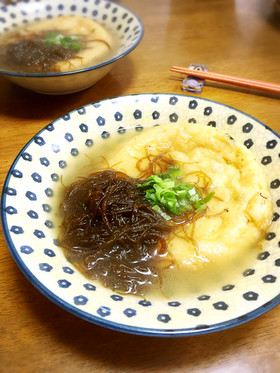 もずくとがんもの出汁煮