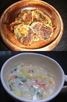 手づかみ離乳食①お焼きとグラタン