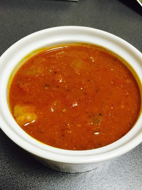 トマトと100均スパイスでインドカレー風