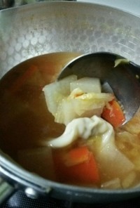 冬のあったか具沢山中華風スープ