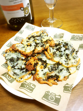 おつまみに☆チーズと胡麻のカリカリ焼き