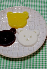 【食パン用抜き型】クマさん寒天