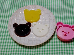 【食パン用抜き型】クマさん寒天