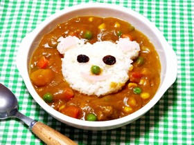 【食パン用抜き型】クマさんカレーライス