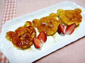 【食パン用抜き型】クマさんパンケーキ