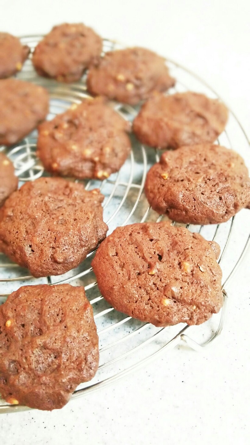 バレンタイン♡簡単チョコドロップクッキーの画像