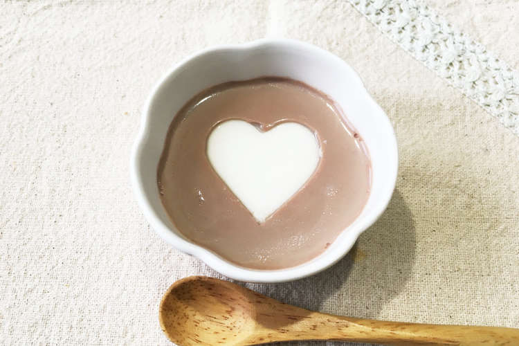 子供へのバレンタインに 牛乳寒天 レシピ 作り方 By Cocosz クックパッド 簡単おいしいみんなのレシピが365万品