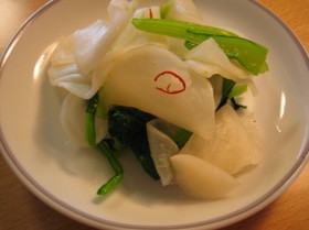 カブのお漬け物