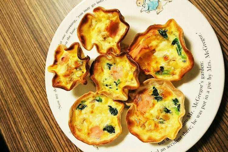 ピザ生地を作った簡単ミニキッシュ レシピ 作り方 By みかりん19 クックパッド 簡単おいしいみんなのレシピが355万品