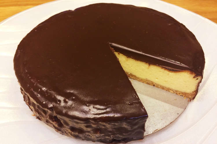 簡単 チョコがけベイクドチーズケーキ レシピ 作り方 By Kiwibreeze クックパッド 簡単おいしいみんなのレシピが350万品