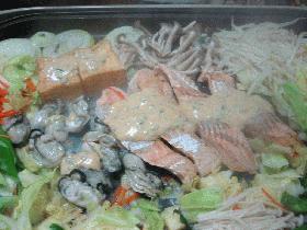 鮭と牡蠣の味噌マヨ、チャンチャン焼きの画像