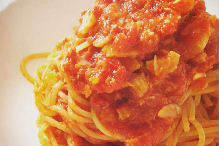 完コピ トマトとにんにくのスパゲティ レシピ 作り方 By Hamamoco クックパッド 簡単おいしいみんなのレシピが352万品