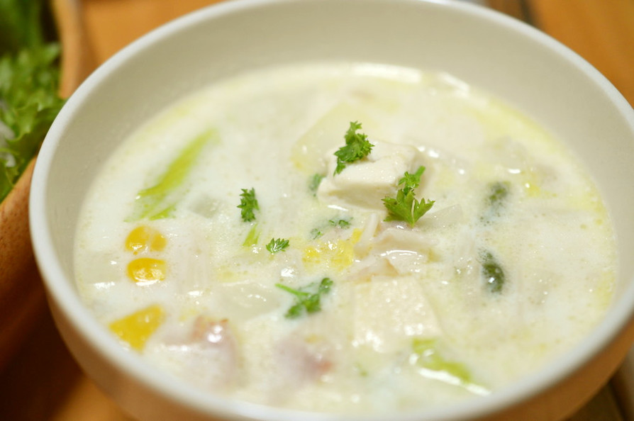 白菜のミルクスープの画像