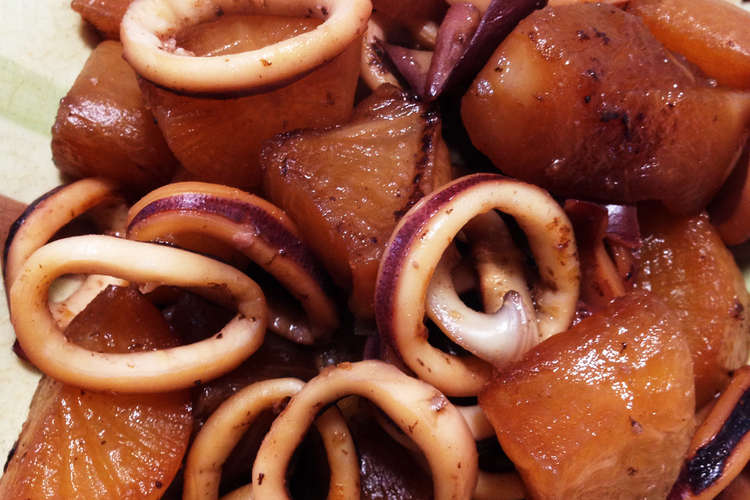 イカと大根の煮物 レシピ 作り方 By Takupaku クックパッド 簡単おいしいみんなのレシピが365万品