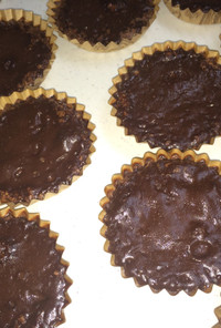 クッキーで簡単タルト生地の生チョコタルト