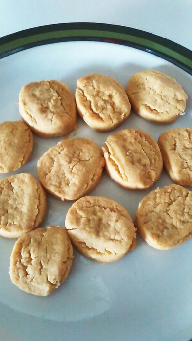 トースターで簡単~きな粉クッキーの写真