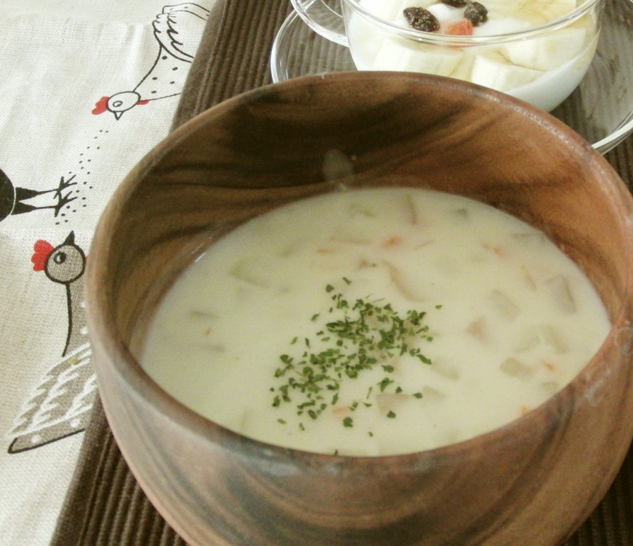 野菜の豆乳スープの画像