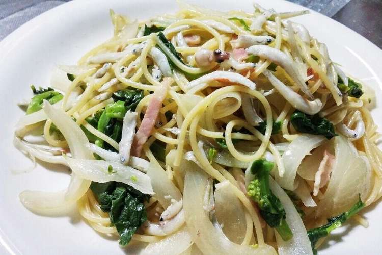 菜の花としらすの和風パスタ レシピ 作り方 By Xsaix クックパッド 簡単おいしいみんなのレシピが352万品