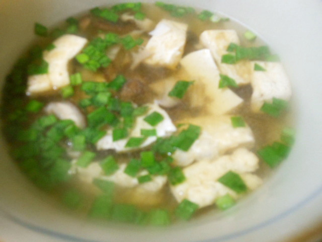 豆腐ときのこのスープ　簡単の画像