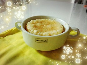 レンジで作る♥ハチミツココナッツ蒸しパン