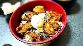 鶏照り丼【とろ~り】温泉卵のせ♪