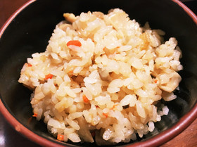 簡単!めんつゆで炊き込みご飯☆