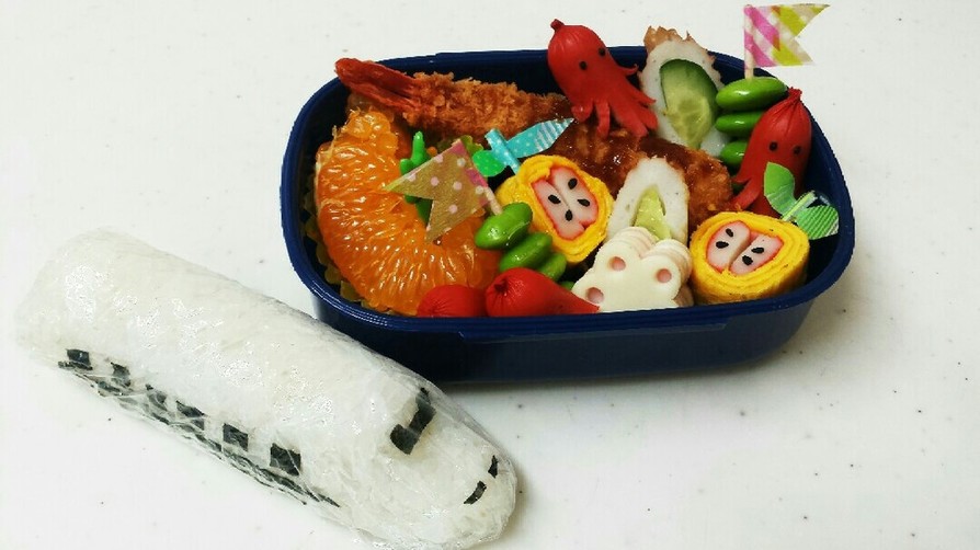 遠足♡新幹線お弁当の画像