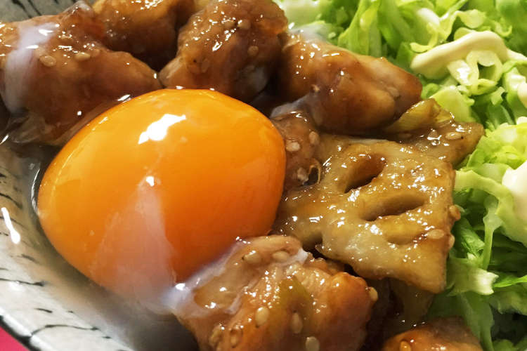 鶏肉と蓮根の照り焼き丼 レシピ 作り方 By Twinkle01 クックパッド 簡単おいしいみんなのレシピが360万品