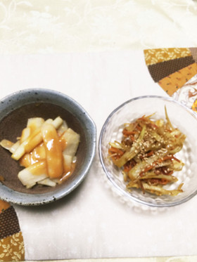 うどのきんぴら&うどの酢味噌和え