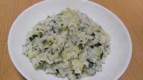 ワカメご飯の素で簡単リゾット