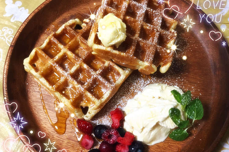 ビタントニオで簡単 アーモンドワッフル レシピ 作り方 By ちえっちょママ クックパッド 簡単おいしいみんなのレシピが352万品