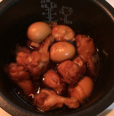 超簡単ズボラ飯！鶏肉と卵の照り焼き煮の写真
