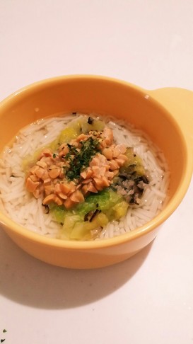 離乳食中期☆納豆そうめん♪