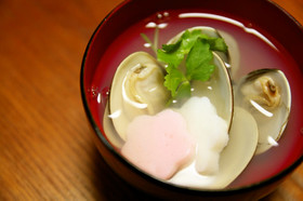 簡単♡かわいい♡蛤のお吸い物