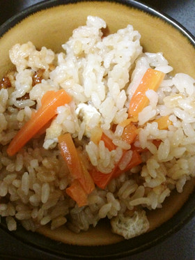簡単我が家の基本の鶏皮めし