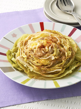 豚バラとキャベツのみそ蒸し