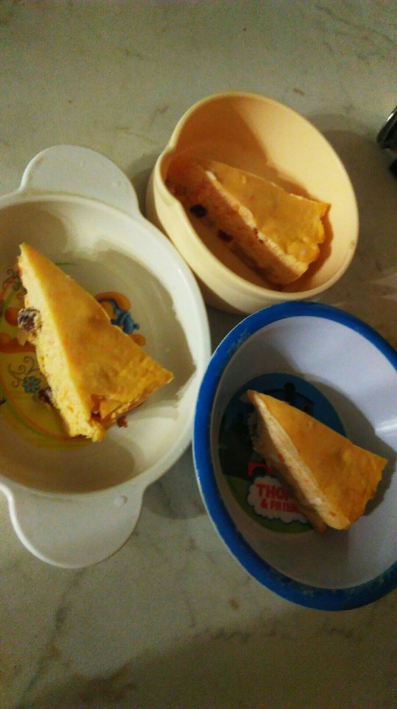 薩摩芋を使ったチーズケーキ　おやつにの画像