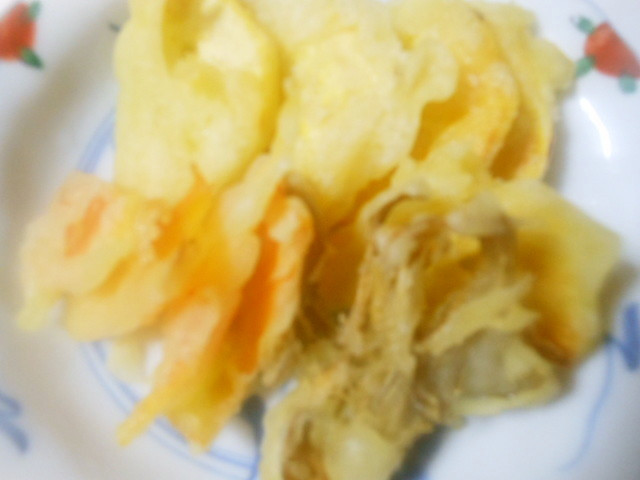 さつま芋と人参の天ぷら　簡単の画像