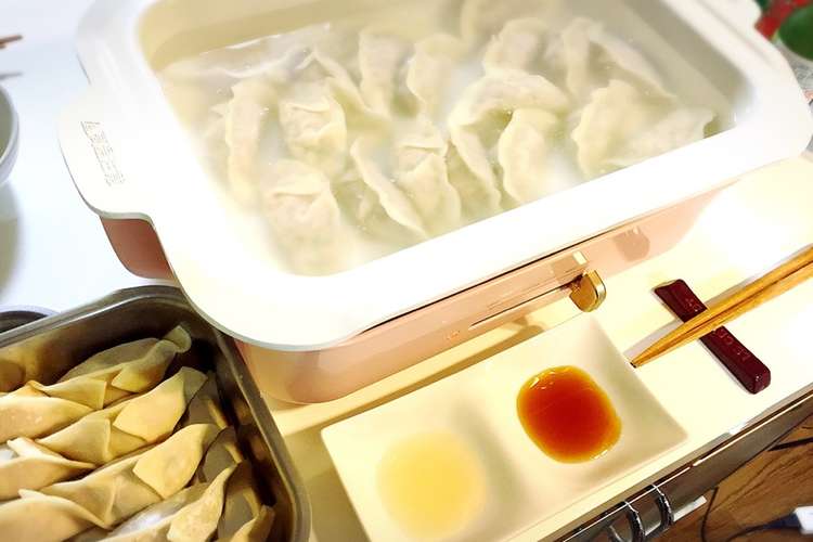 Brunoのセラミックコート鍋で水餃子 レシピ 作り方 By いりぼー クックパッド