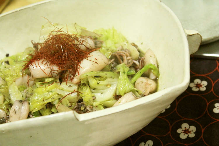 ヒイカのキャベツとバジル炒め レシピ 作り方 By きらきらさくらさくら クックパッド 簡単おいしいみんなのレシピが356万品