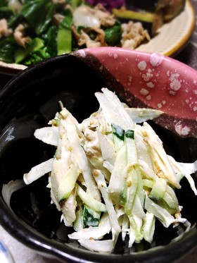 新ごぼうとムネ肉のサラダ 柚子胡椒風味