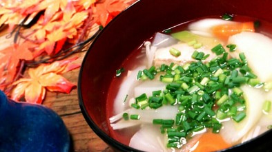 鮭の切り身で三平汁♪北海道の郷土料理の写真
