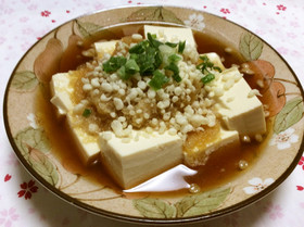 温かい豆腐のおろしがけ♪