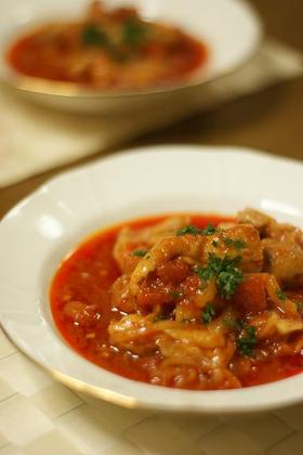 ちょっとイタリアン鶏モモ肉のトマト煮込み