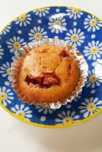 【簡単】自家製苺ジャムのマーブルケーキ♡