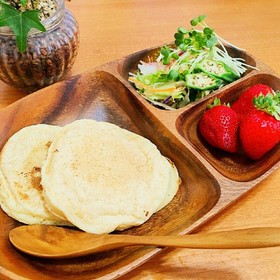 ☀もっちり♩はまる!豆腐パンケーキ☀