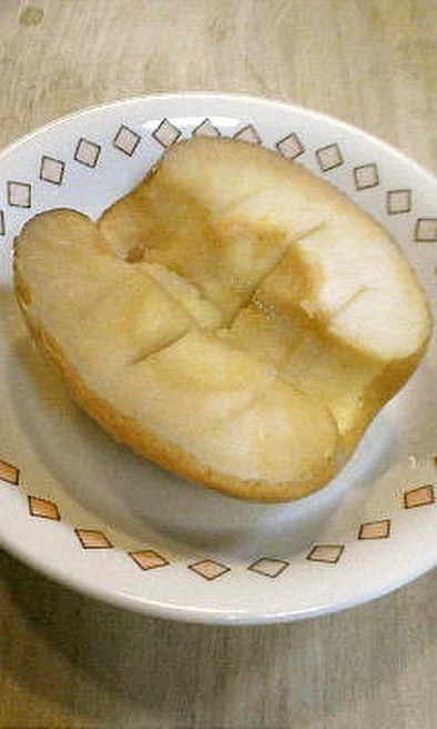 オーブントースターで1/2焼きりんごの写真