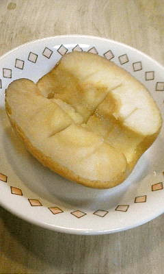 オーブントースターで1/2焼きりんごの画像